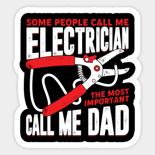 Electrician Dad Father Gift Sticker